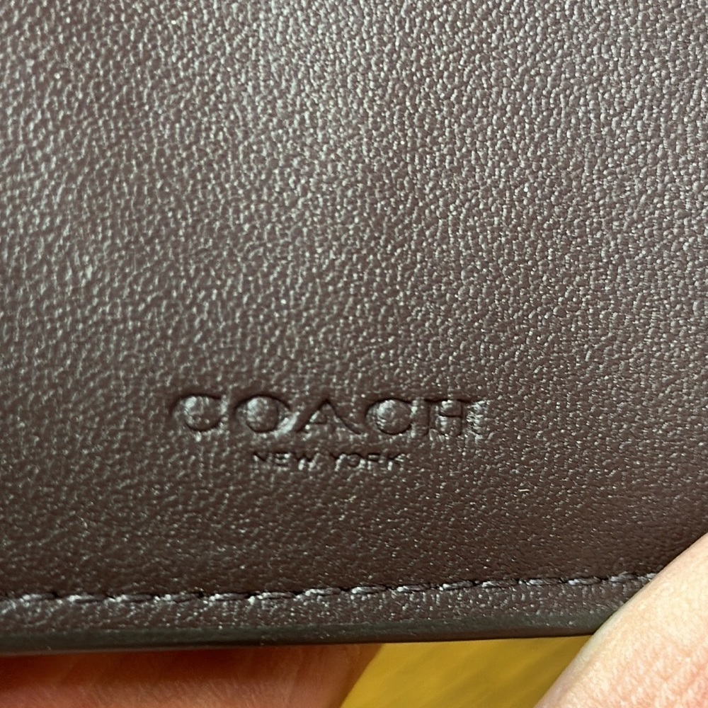 *NWT* COACH Small Trifold Wallet In Colorblock Signature Canvas - Picture 10 of 10